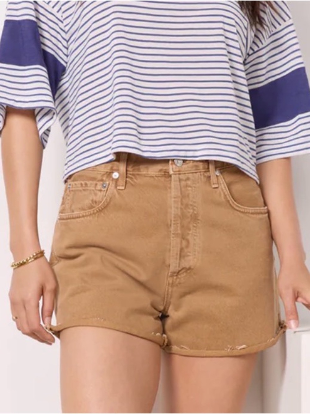 Citizens Of Humanity Marlow Tan “Topaz” Jean Denim Shorts